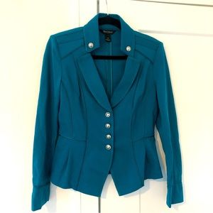 White House Black Market stretch military blazer